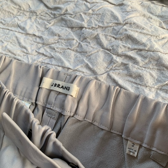 JBrand Cream Leather Jogger - Picture 3 of 5